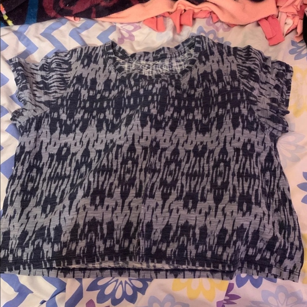Navy Blue Crop Top